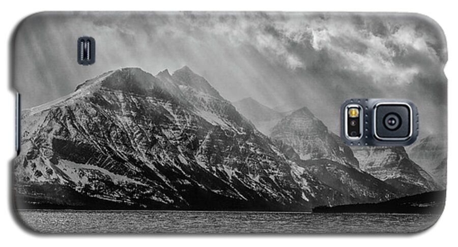 Light Rays Galaxy S5 Case featuring the photograph St Mary storm, Glacier National Park by Greg Wyatt
