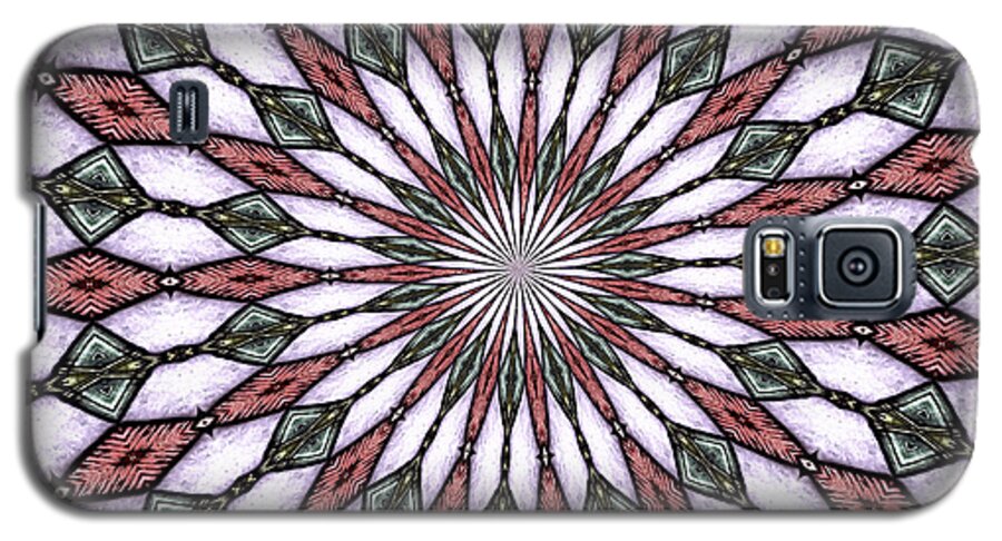 Stained Glass Window Galaxy S5 Case featuring the photograph Stained Glass Kaleidoscope 2 by Rose Santuci-Sofranko