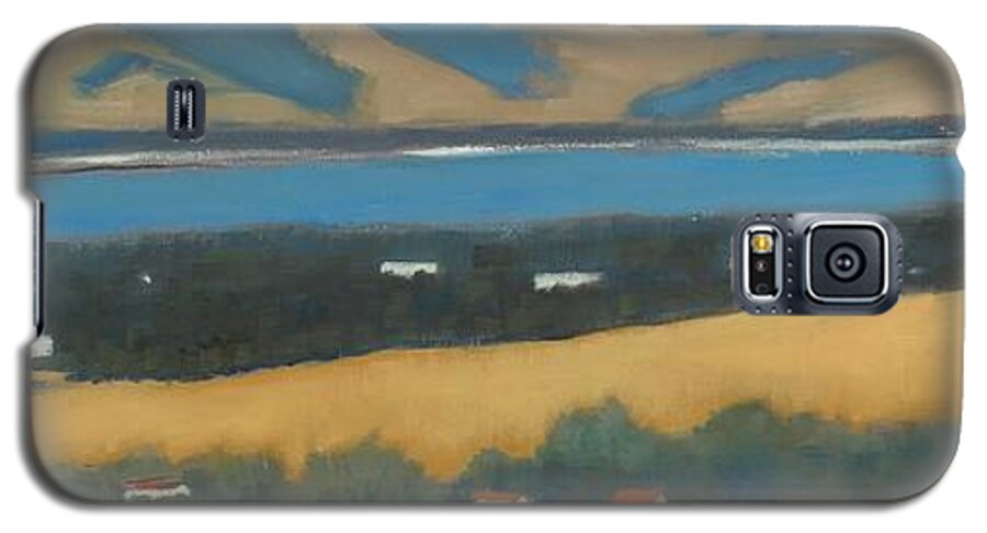 Stanford University Galaxy S5 Case featuring the painting Stanford by the Bay by Gary Coleman