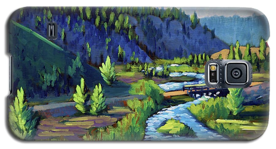 Stanley Galaxy S5 Case featuring the painting Stanley Creek by Kevin Hughes