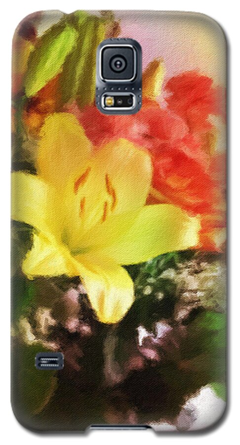 Lily Galaxy S5 Case featuring the photograph Star Lily by Diane Lindon Coy