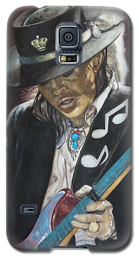 Stevie Ray Vaughan Galaxy S5 Case featuring the painting Stevie Ray Vaughan by Lance Gebhardt