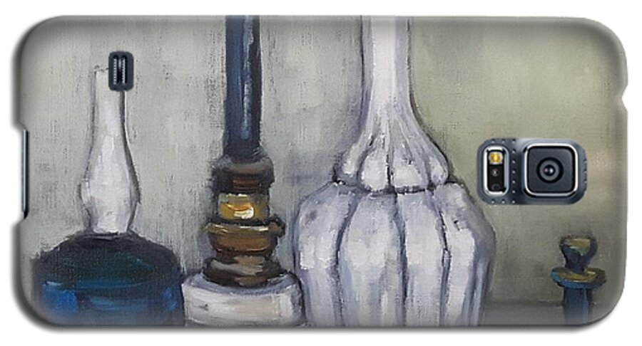 Still Galaxy S5 Case featuring the painting Still after G. Morandi by Christel Roelandt