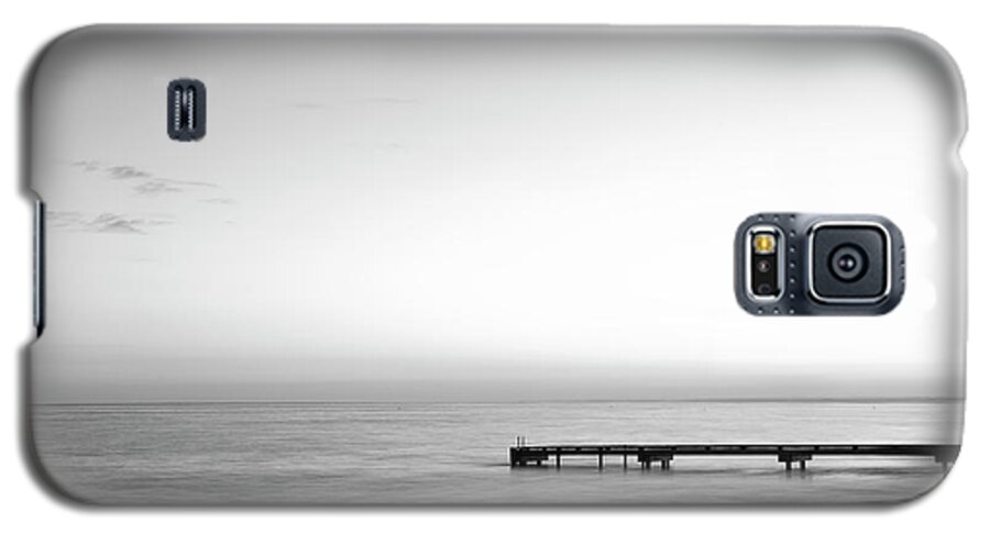 Nautical Photograph Galaxy S5 Case featuring the photograph Stillness in black and white by Ivy Ho
