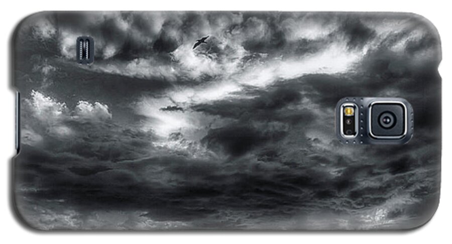 Storm Clouds Galaxy S5 Case featuring the photograph Storm Clouds Ventura CA Pier by John A Rodriguez