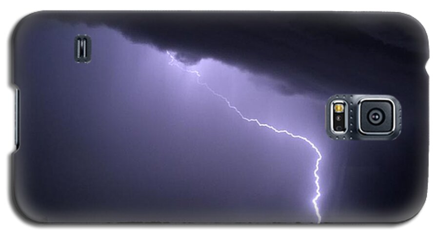 Kansas City Galaxy S5 Case featuring the photograph Stormy Art on the Prarie by Michael Oceanofwisdom Bidwell