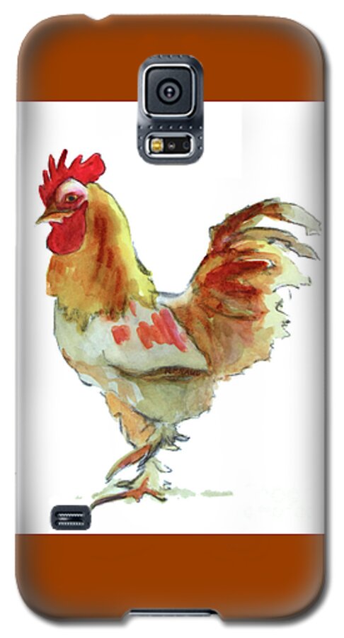 Rooster Galaxy S5 Case featuring the painting Strut Your Stuff 4 by Kathy Braud
