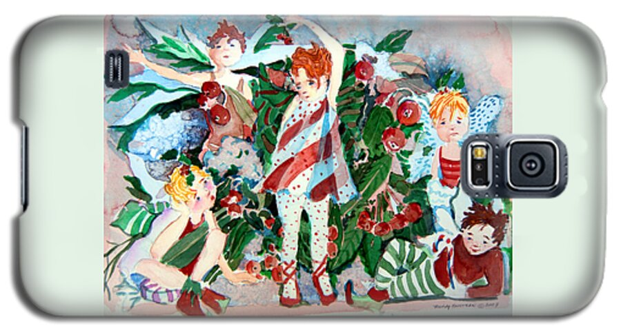 Sugar Plum Fairies Galaxy S5 Case featuring the painting Sugar Plum Fairies by Mindy Newman