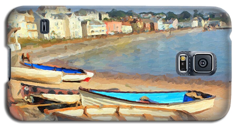 Summer Galaxy S5 Case featuring the painting Summer in Dawlish by Chris Armytage