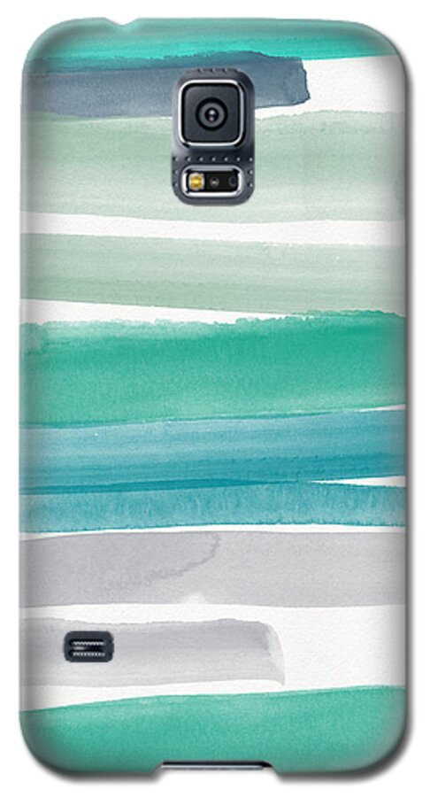 #faatoppicks Galaxy S5 Case featuring the painting Summer Sky by Linda Woods