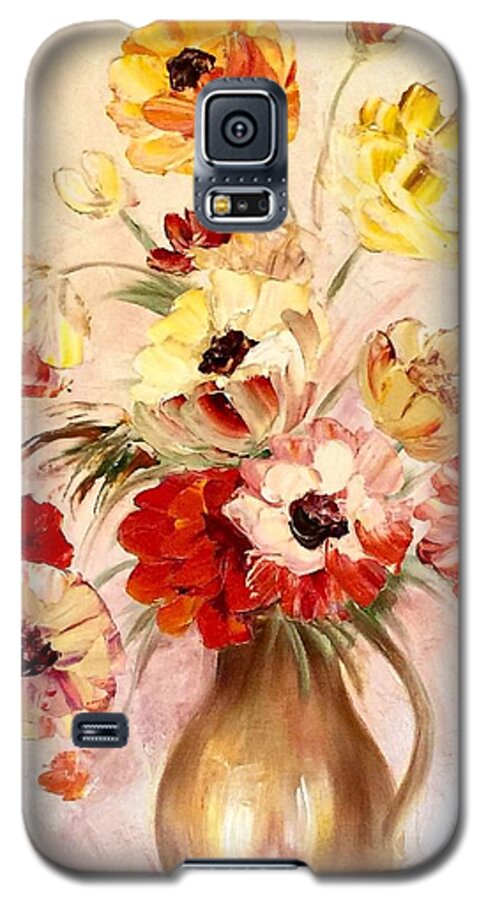 Summertime Joy Galaxy S5 Case featuring the painting Summertime Joy by Caroline Patrick