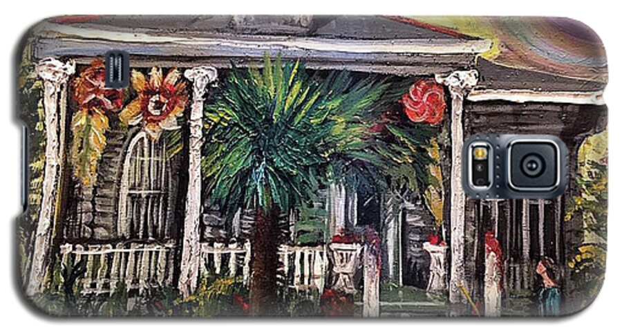 Summertime Galaxy S5 Case featuring the painting Summertime New Orleans by Amzie Adams