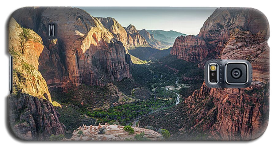 Adventure Galaxy S5 Case featuring the photograph Sunset in Zion National Park by JR Photography
