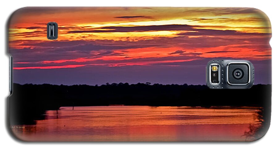 Tomoka River Galaxy S5 Case featuring the photograph Sunset Over the Tomoka by DigiArt Diaries by Vicky B Fuller