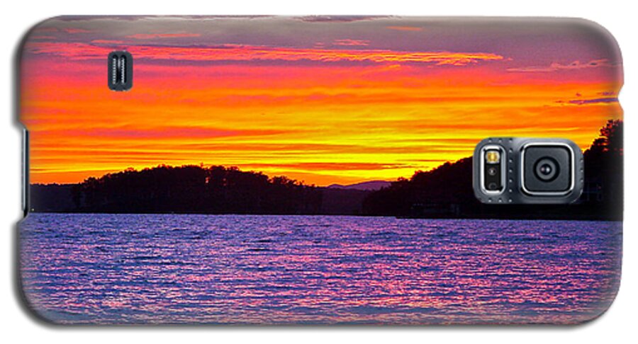 Surreal Smith Mountain Lake Sunset Galaxy S5 Case featuring the photograph Surreal Smith Mountain Lake Sunset 2 by The James Roney Collection