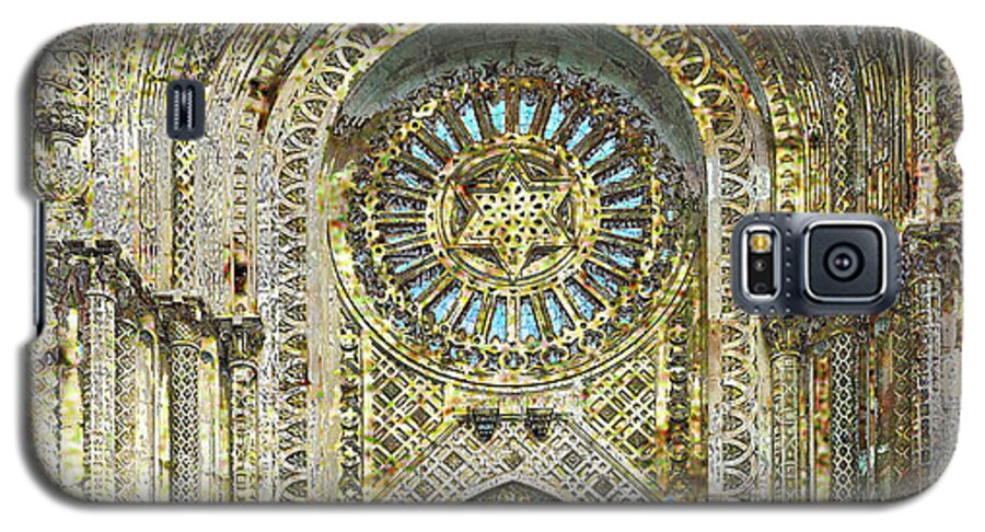 Exit Galaxy S5 Case featuring the mixed media Synagogue by Tony Rubino