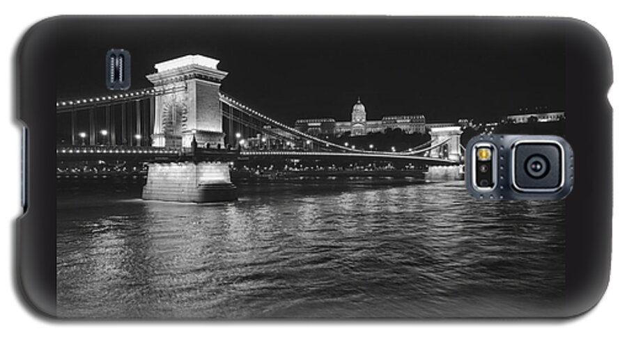 Hungary Galaxy S5 Case featuring the photograph Szechenyi Chain Bridge Budapest by Alan Toepfer