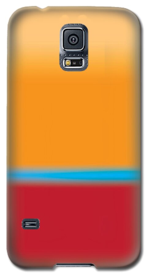 Modern Art Galaxy S5 Case featuring the digital art Tall Abstract Color by Gary Grayson