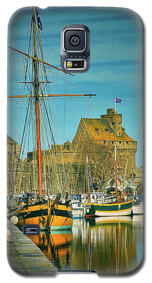 Vauban Bassin Galaxy S5 Case featuring the photograph Tall Ship in Saint Malo by Elf EVANS