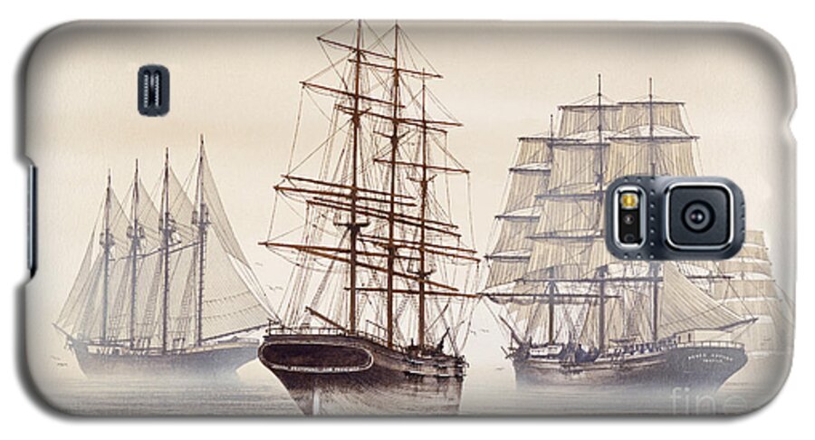 Ships Galaxy S5 Case featuring the painting Tall Ships by James Williamson