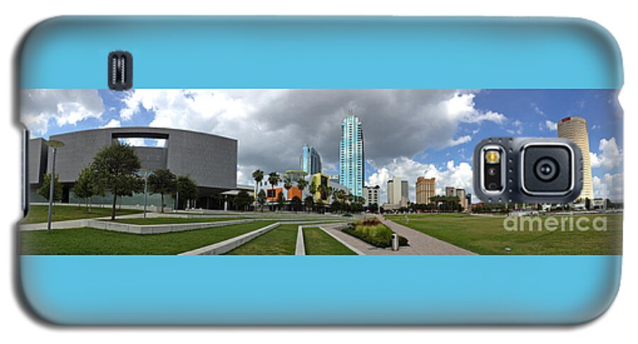 Panoramic Galaxy S5 Case featuring the photograph Tampa Skyline - Panoramic by Jason Freedman