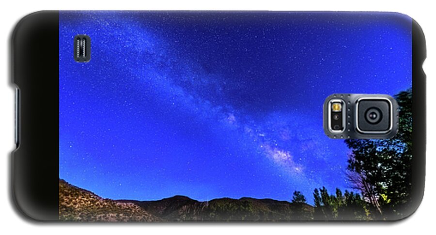 New Mexico Galaxy S5 Case featuring the photograph Taos Milky Way by Paul LeSage