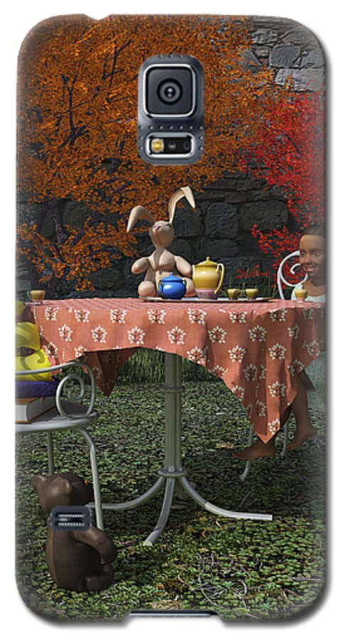 3d Galaxy S5 Case featuring the painting Tea Party by Williem McWhorter