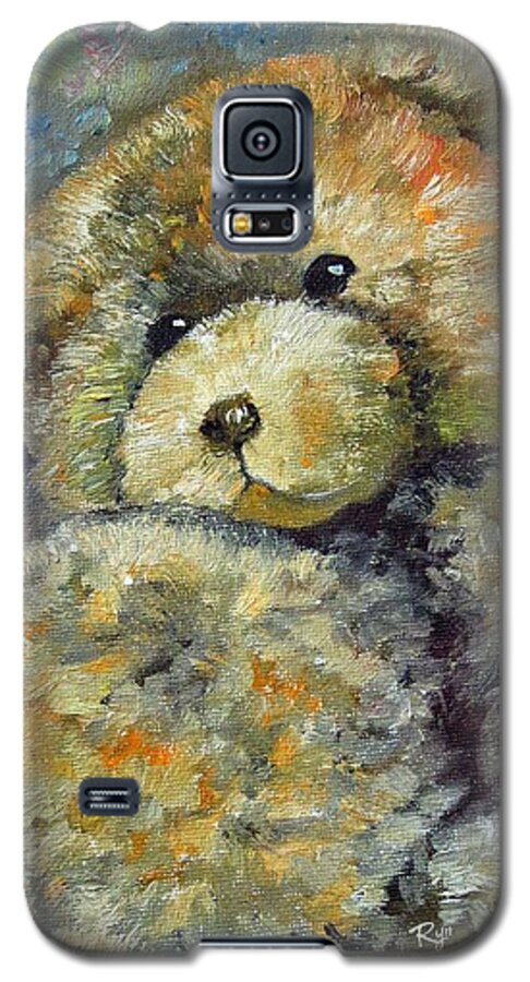 Teddy Bear Galaxy S5 Case featuring the painting Teddy Bear by Ryn Shell