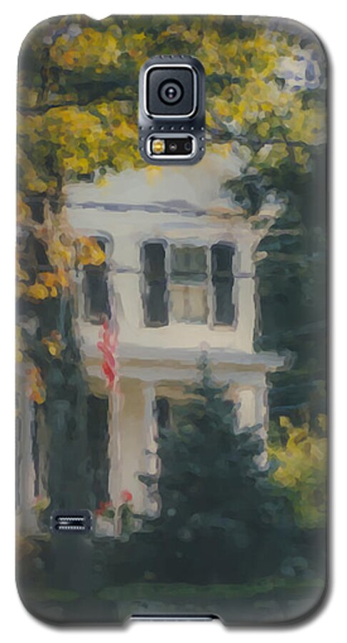 Ten Lincoln Street Galaxy S5 Case featuring the painting Ten Lincoln Street, Easton, MA by Bill McEntee