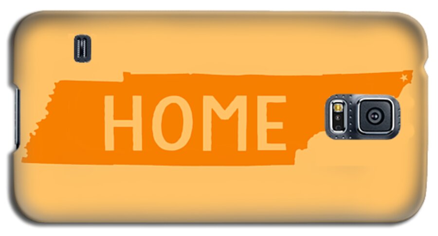 Tenneessee Galaxy S5 Case featuring the digital art Tennessee Home Orange by Heather Applegate