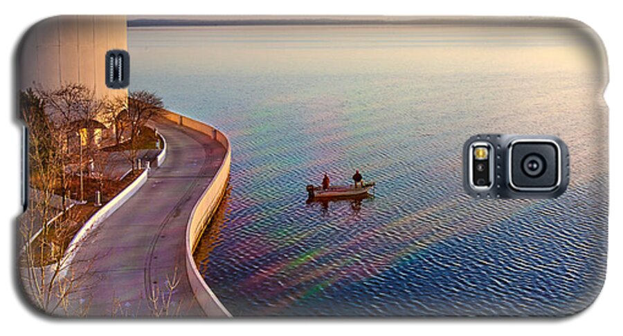Fishing Galaxy S5 Case featuring the photograph Terrace Rainbow by Todd Klassy