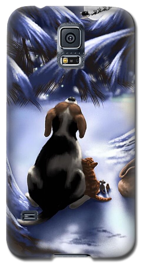 Winter Galaxy S5 Case featuring the painting Thank you by Veronica Minozzi
