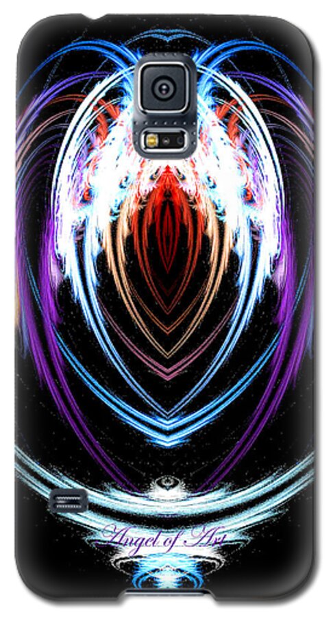 Art Galaxy S5 Case featuring the digital art The Angel of Art by Diana Haronis