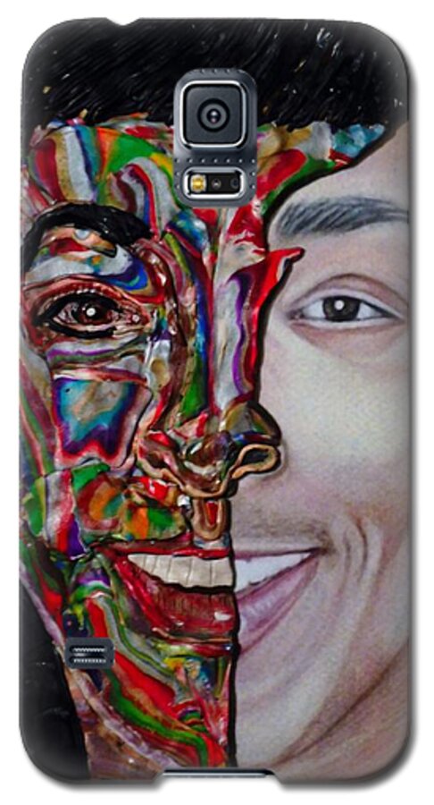 Portrait Galaxy S5 Case featuring the mixed media The Artist Within by Deborah Stanley