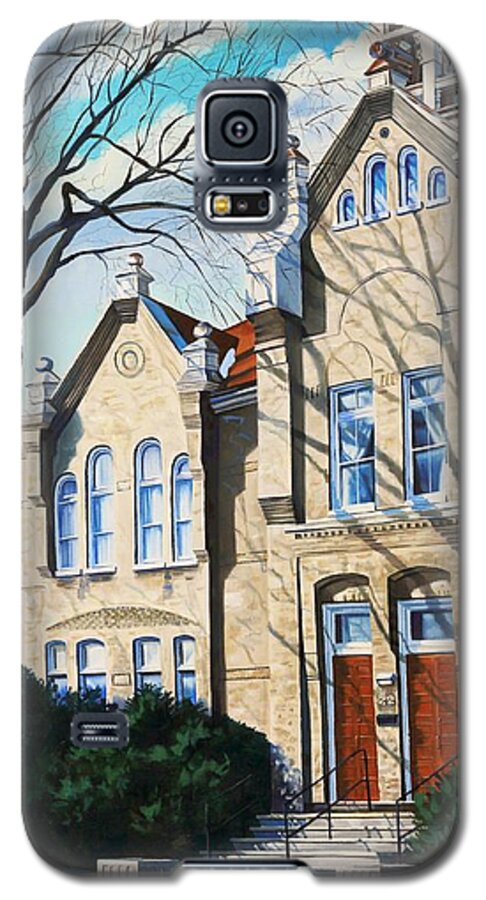309 Galaxy S5 Case featuring the painting The Aurora Museum by Phil Chadwick