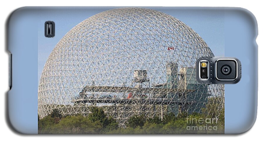 Biosphere Galaxy S5 Case featuring the photograph The Biosphere Ile Sainte-Helene Montreal Quebec by Reb Frost