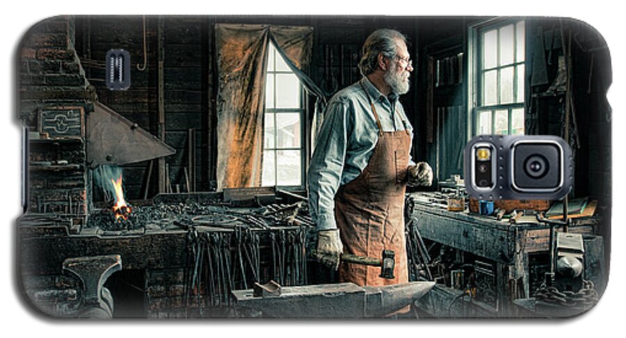 Shipsmith Galaxy S5 Case featuring the photograph The Blacksmith - Smith by Gary Heller