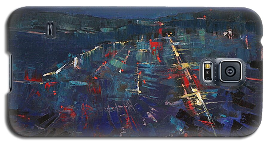 Blue Galaxy S5 Case featuring the painting The Blue by Anastasija Kraineva
