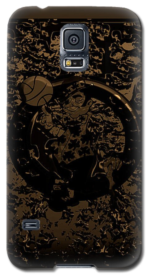 The Boston Celtics Galaxy S5 Case featuring the mixed media The Boston Celtics 1f by Brian Reaves