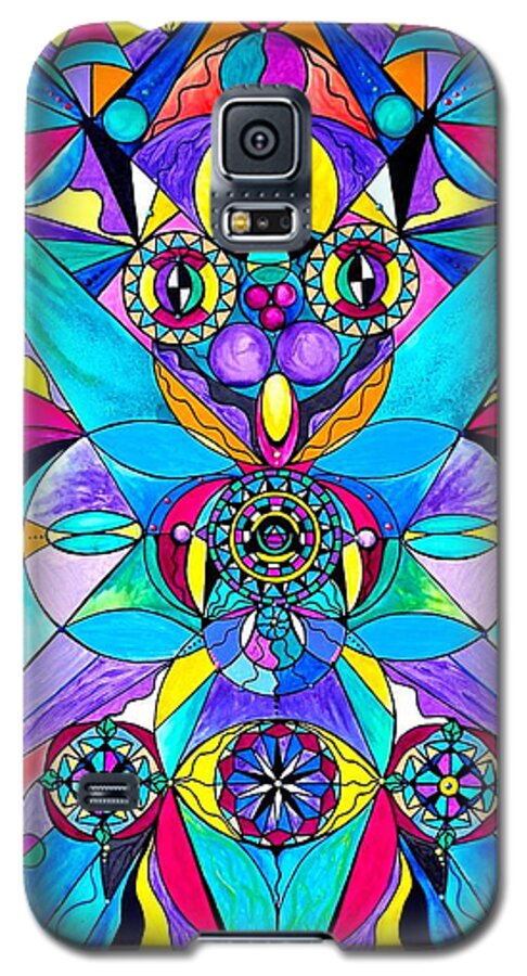 Vibration Galaxy S5 Case featuring the painting The Cure by Teal Eye Print Store