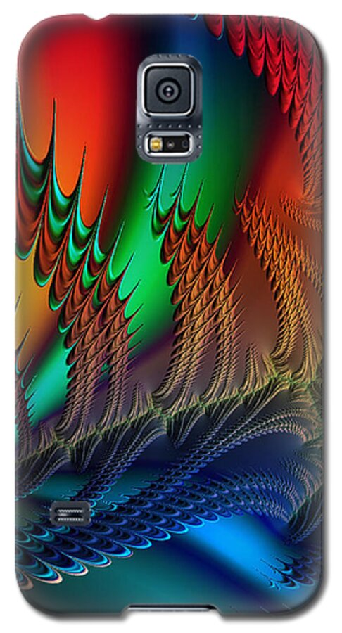 Fractal Galaxy S5 Case featuring the digital art The Dragon's Den by Kathy Kelly