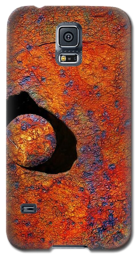 Rust Galaxy S5 Case featuring the photograph The Eye of the Pelican by Judi Bagwell