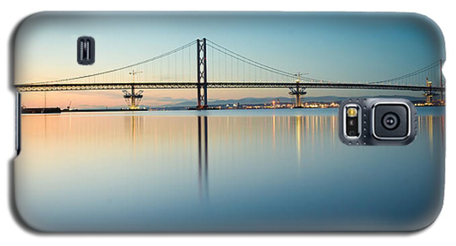 Forth Galaxy S5 Case featuring the photograph The Forth Road Bridge by Ray Devlin