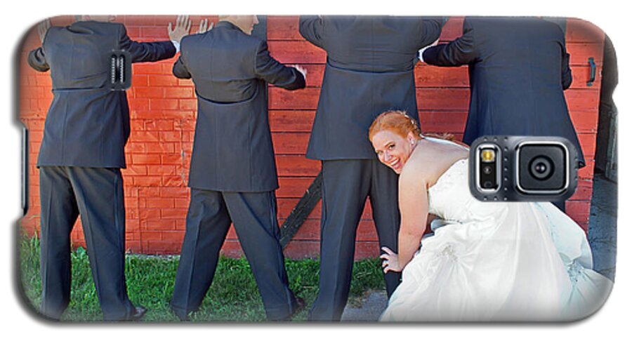 Wedding Galaxy S5 Case featuring the photograph The Frisky Bride by Keith Armstrong