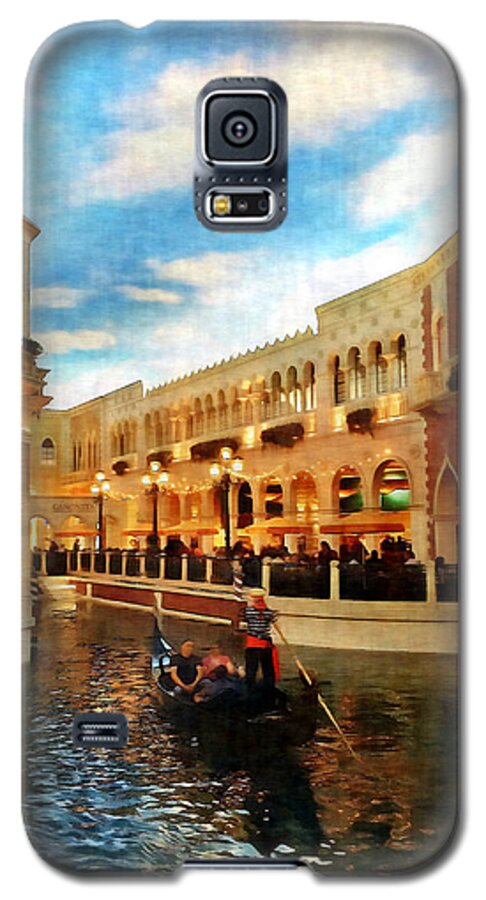 Venice Galaxy S5 Case featuring the digital art The Gondolier by Dan Stone