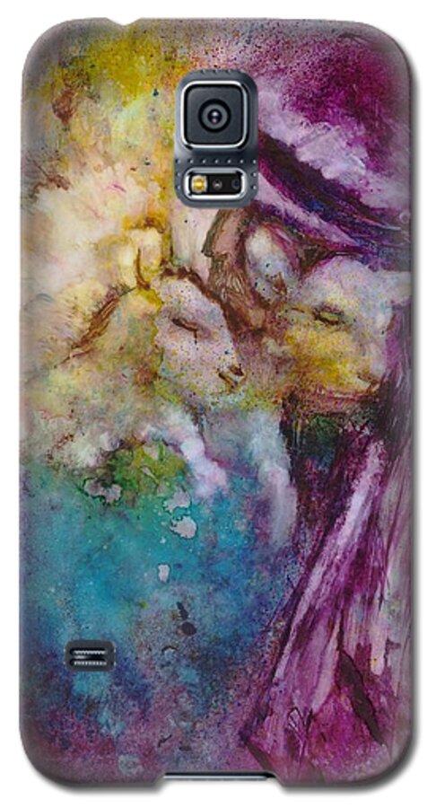 Shepherd Galaxy S5 Case featuring the painting The Good Shepherd by Deborah Nell