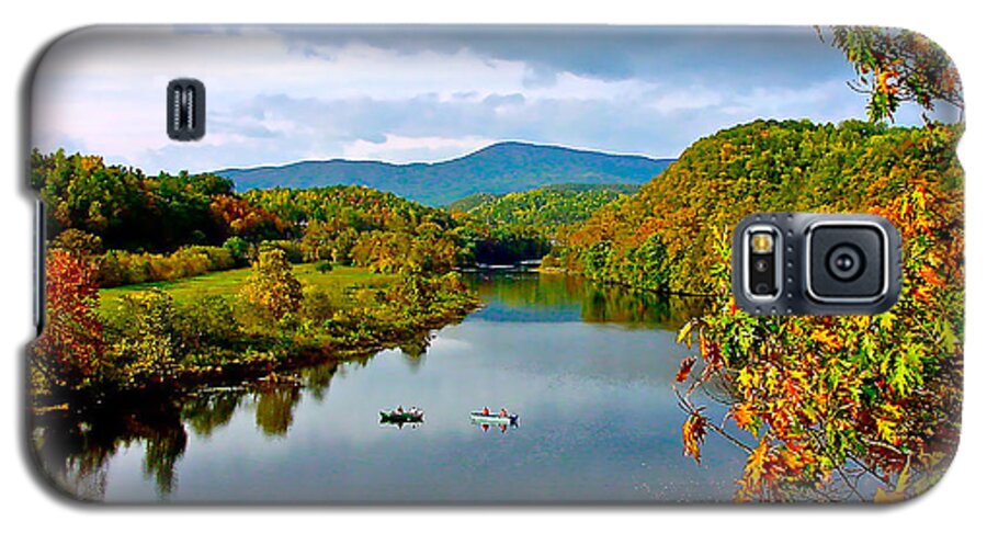 The James River Early Fall Galaxy S5 Case featuring the photograph The James River Early Fall by The James Roney Collection