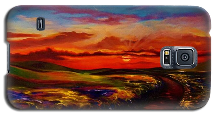 Emery Landscape Galaxy S5 Case featuring the painting The Land I Love by Emery Franklin