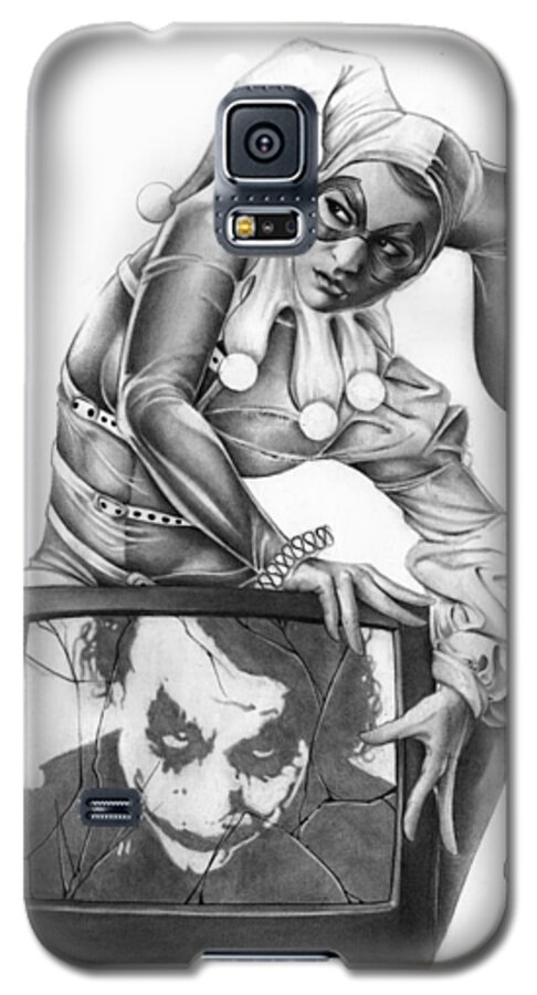 Ms Galaxy S5 Case featuring the painting The Last Laugh by Pete Tapang