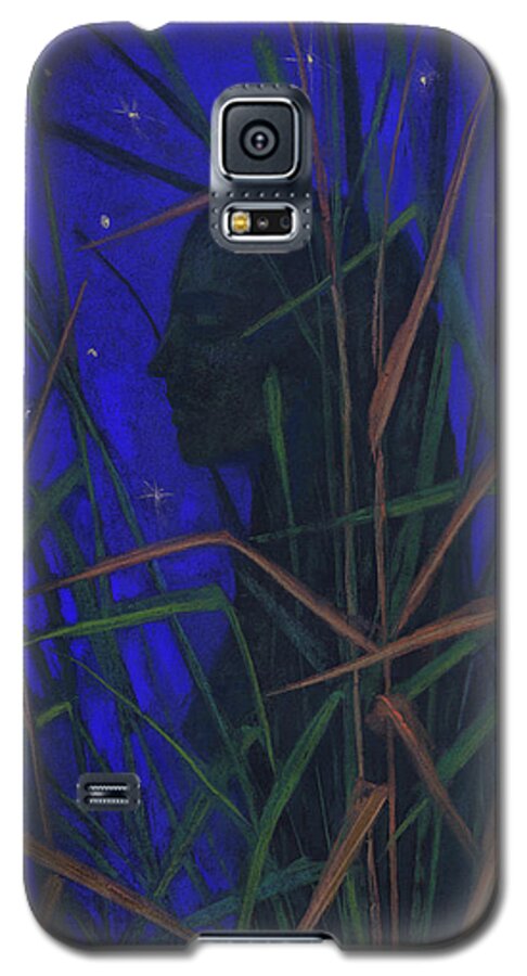Night Galaxy S5 Case featuring the painting The Night by Julia Khoroshikh